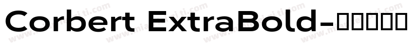 Corbert ExtraBold字体转换